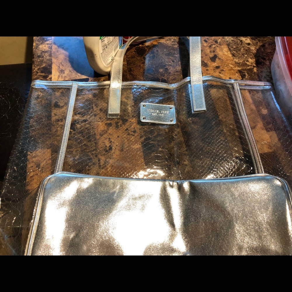 Clear Michael Kors Beach bag!